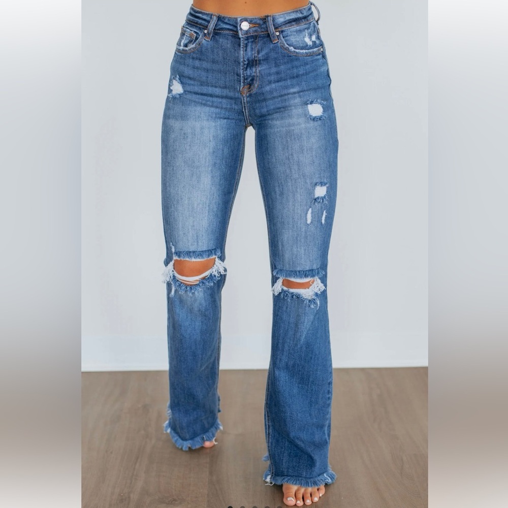 Risen Brand - Dark Wash Denim Jeans